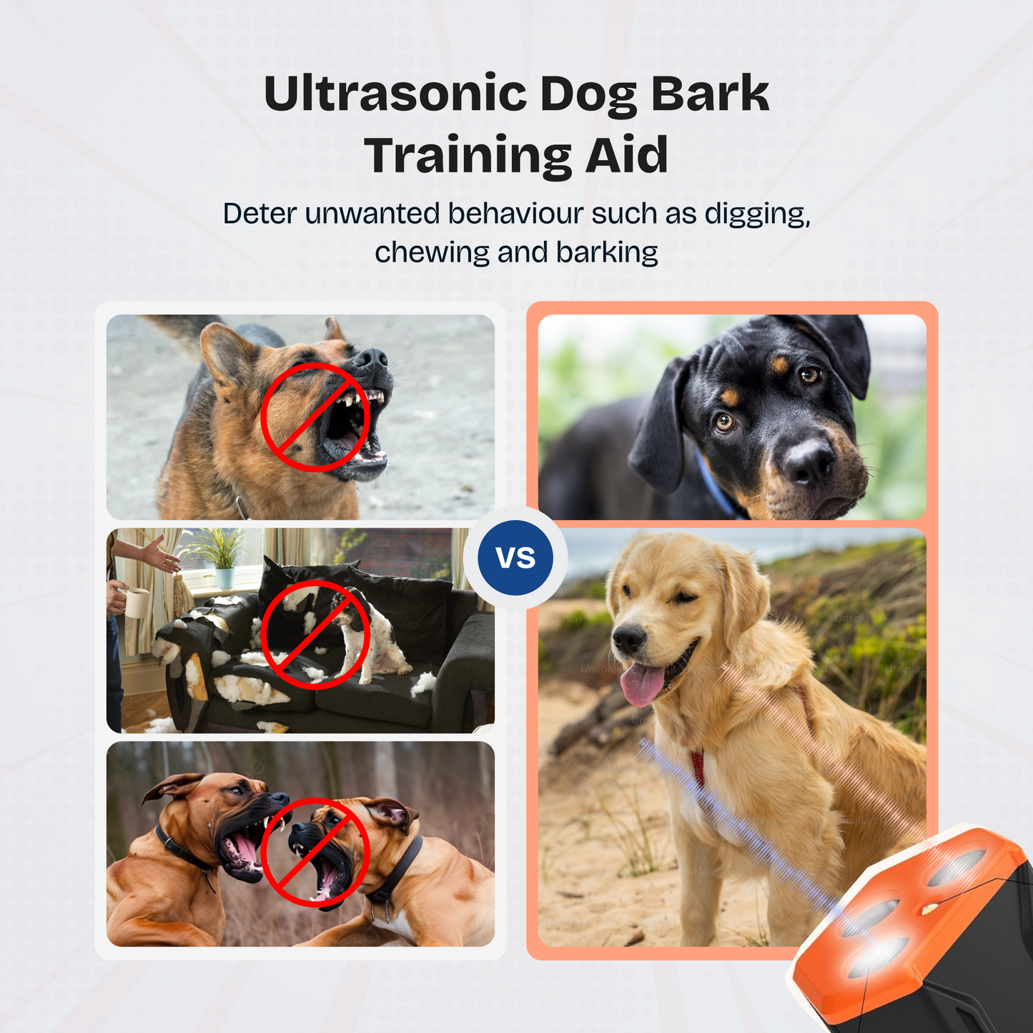 BarkEase™ - Ultrasonic Dog Bark Control Device (50% OFF)
