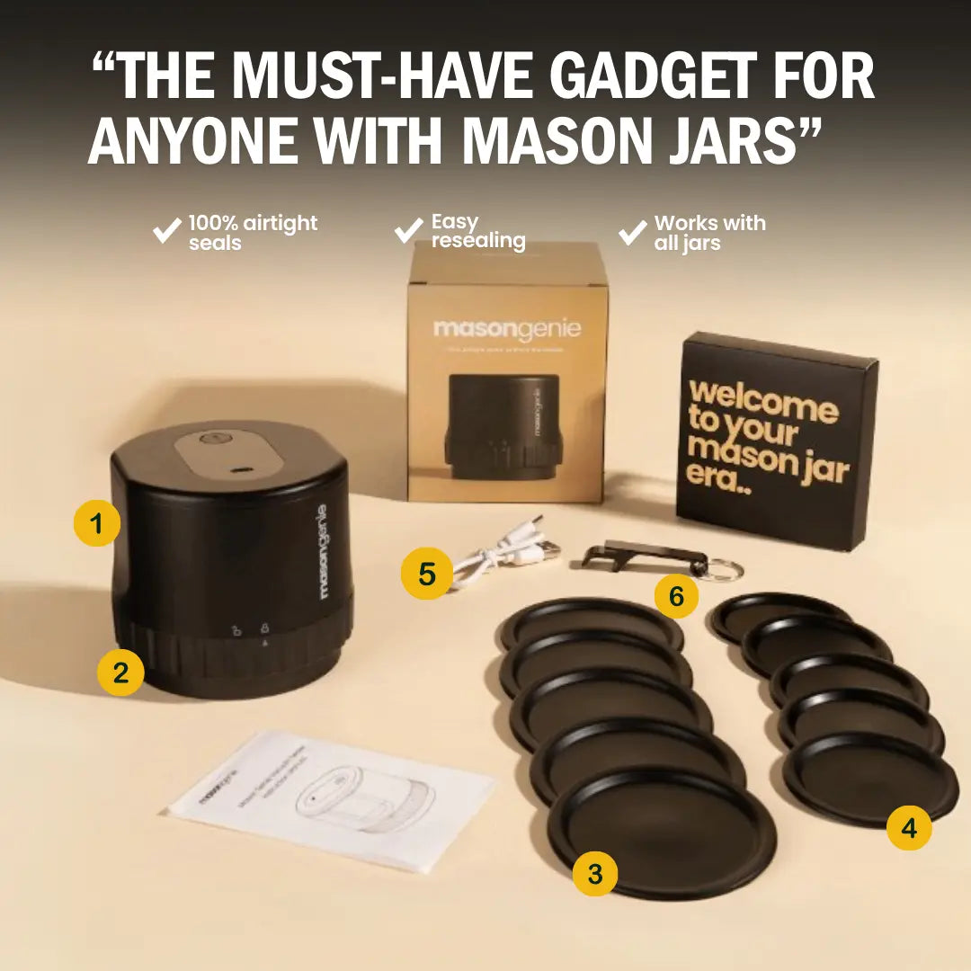 Mason Genie™ - Vacuum Sealer Kit (50% OFF)