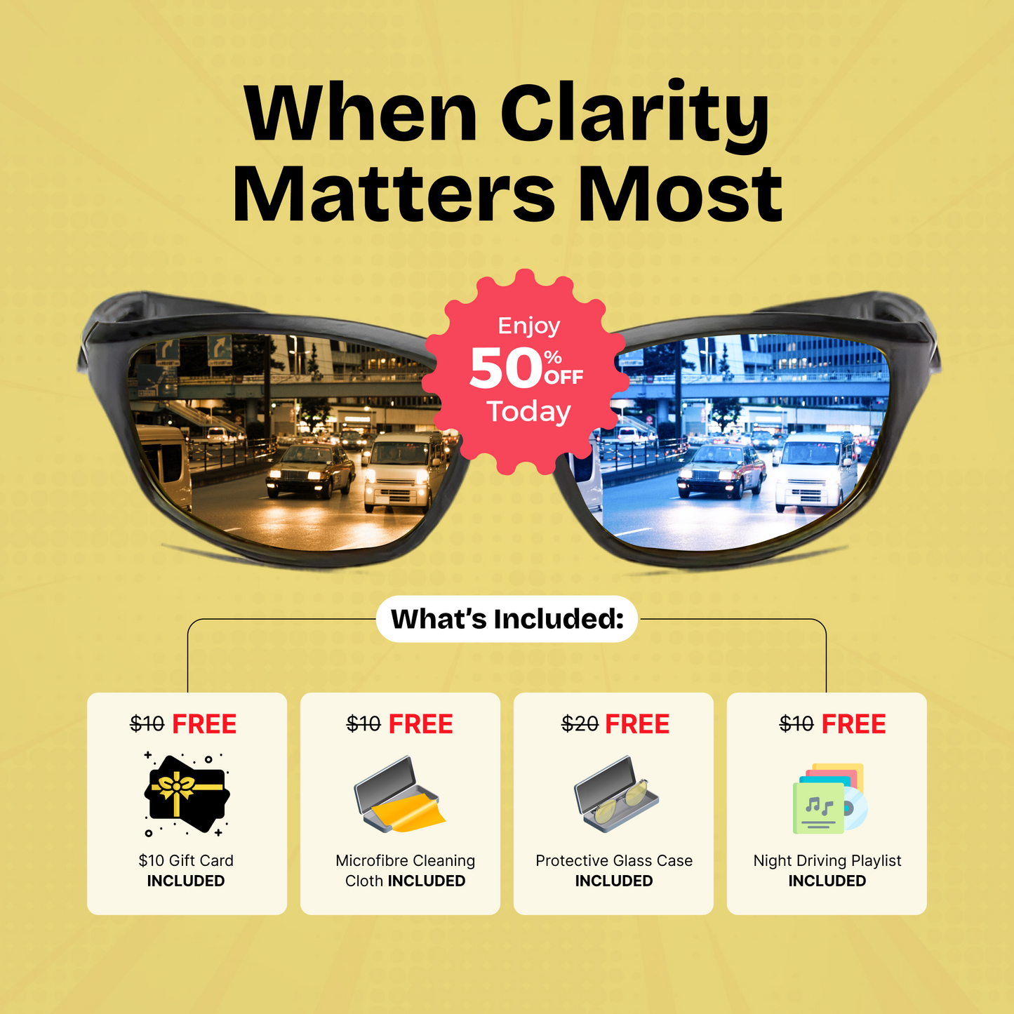 Klavity™ - Polarized Headlight Glasses (50% OFF)