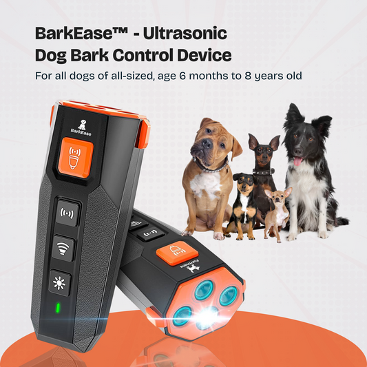 BarkEase™ - Ultrasonic Dog Bark Control Device (50% OFF)