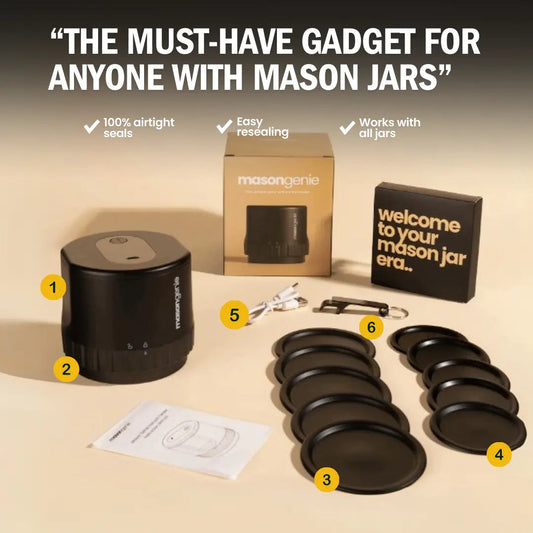 Mason Genie™ - Vacuum Sealer Kit (50% OFF)