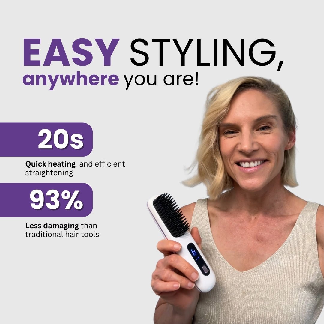 Numoya - Portable Straightener Brush (50% OFF)